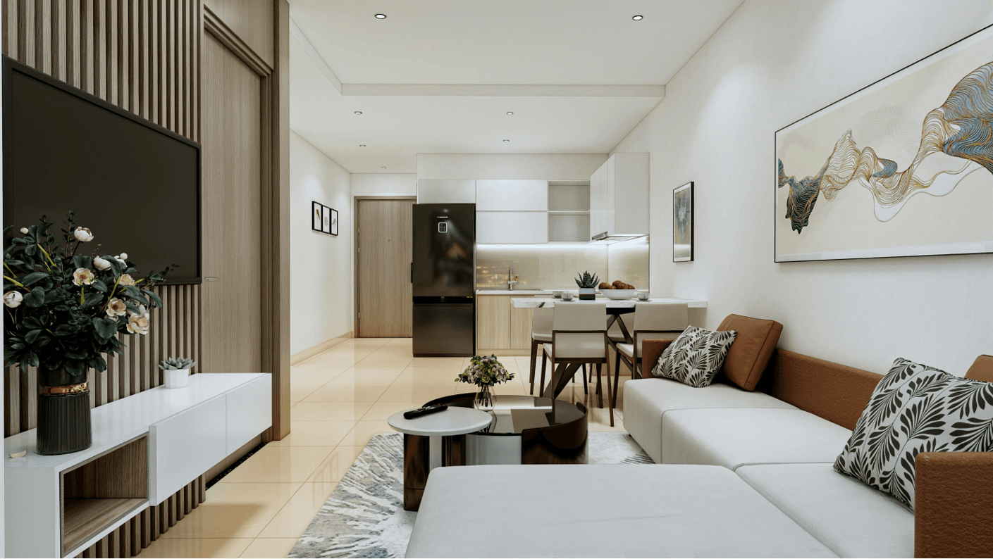 Nội thất căn hộ Mường Thanh Phú Hữu 2